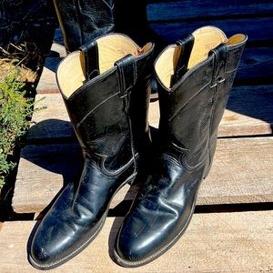 Vintage Justin leather cowboy boots